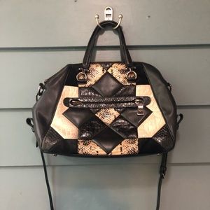 Coach Black & White Patchwork Bag